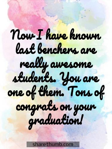 graduation thank you phrases